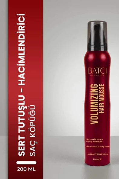 Batçı Esnek Tutuşlu Hacimlendirici ve Bukle Belirginleştirici Saç Köpüğü 200 ml ürün görseli 1
