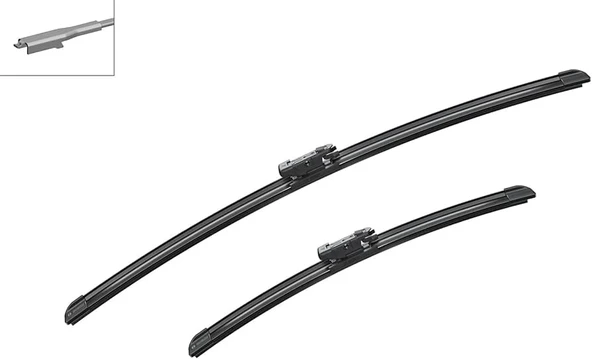 Silecek Süpürgesı Ön Takım Aerotwın Silecek Setı - ( 600 / 400 Mm ) Fıat Megane Iıı-Fluence-Clıo Iıı Bm 00- (Oem No: 339 ürün görseli 1