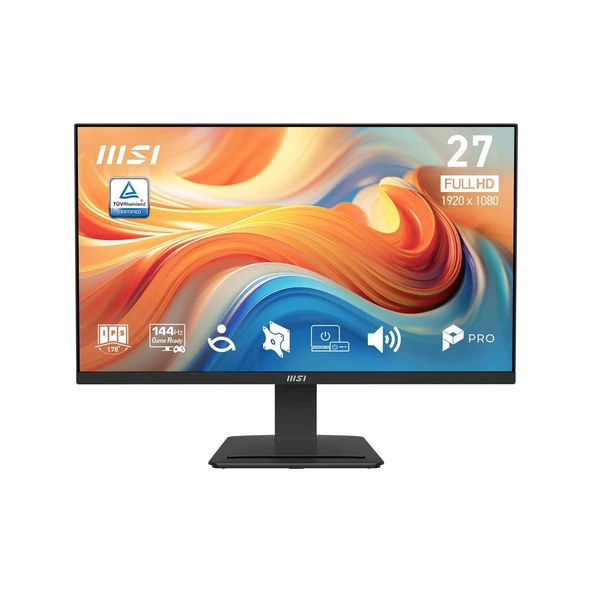 MSI 27 PRO MP273 E14A, Kurumsal Monitör, FHD, 16:9, Flat, IPS, 144Hz, 1ms, FreeSync ürün görseli 1