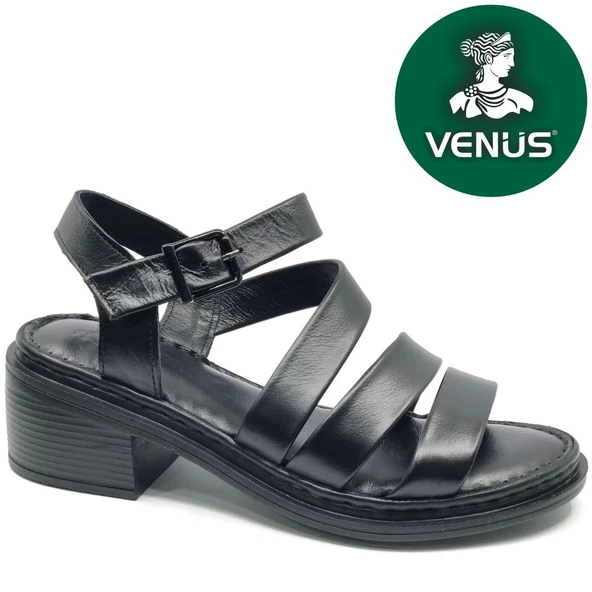 Venüs Selef Hakiki Deri Comfort Ortopedik Kadın Sandalet ürün görseli 1