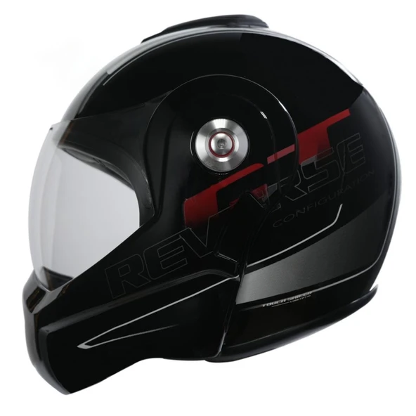 BEON- ÇENE AÇILIR VİZÖRLÜ KASK [B702] [SİYAH-BEYAZ-KIRMIZI] [XL] ürün görseli 1