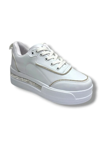 Lady Classy 1182-26 Cilt Şerit Taşlı Anatomik Kadın Sneaker ürün görseli 1