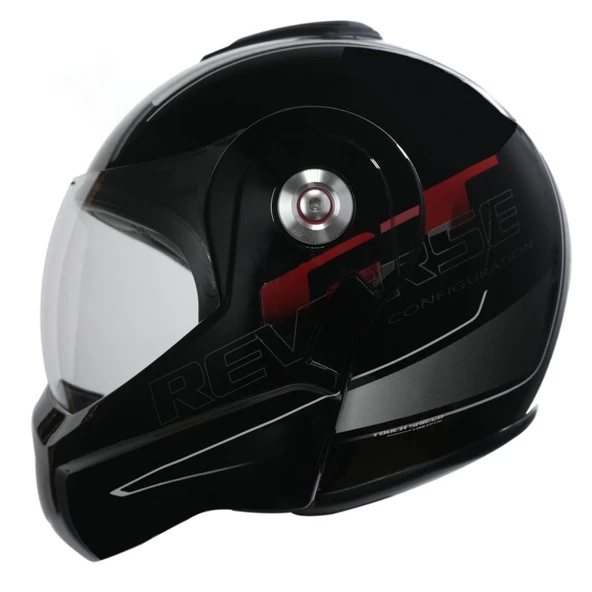 BEON- ÇENE AÇILIR VİZÖRLÜ KASK [B702] [SİYAH-BEYAZ-KIRMIZI] [L] ürün görseli 1