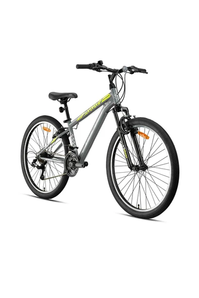 MARS Plus - 26  MTB - 14' - 21 Vites - V.B  - Nardo Gri-Gri/Neon Sarı ürün görseli 1