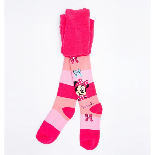 Disney Minnie Mouse Pembe Çocuk Kalın Külotlu Çorap 9-10 YAŞ ürün görseli 1