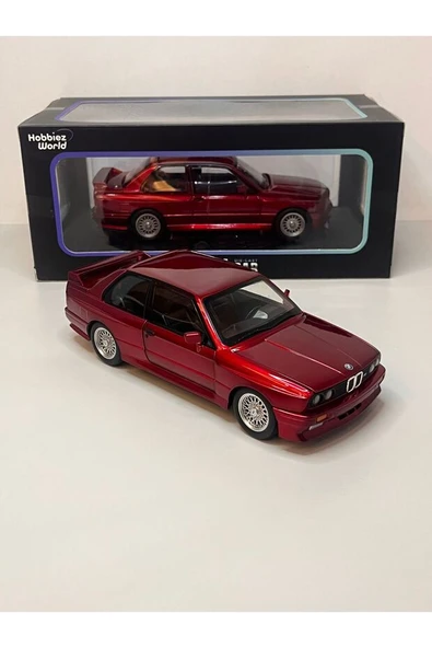 Hobbiez World BMW E30 M3 Kırmızı 1/24 Model Araba ürün görseli 1
