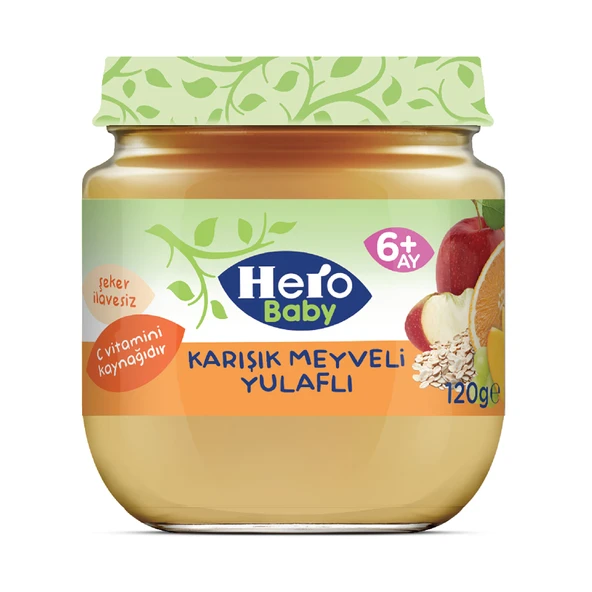 Karışık Meyveli Yulaflı Kavanoz Mama 120 gr (4 ADET) ürün görseli 1