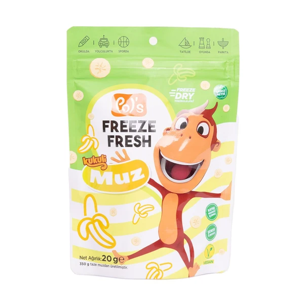 Kukuli Freeze Fresh Muz 20 gr (5 ADET) ürün görseli 1