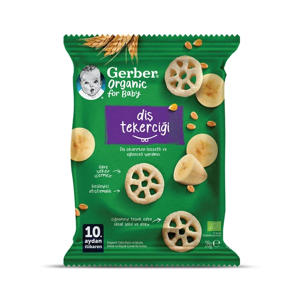 Organic Diş Tekerciği Gofret 28gr. (5 ADET) ürün görseli 1