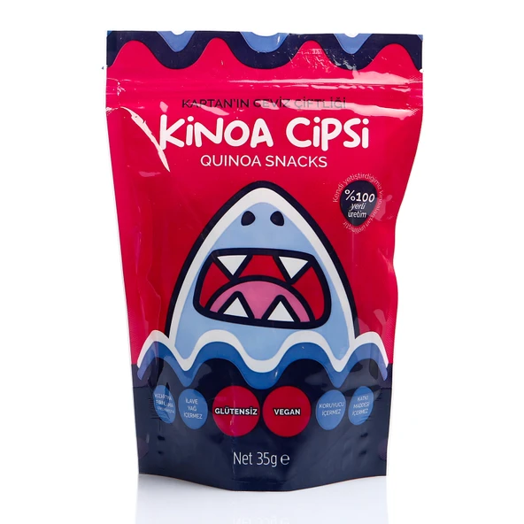 Kinoa Cipsi Glütensiz ve Vegan Sağlıklı Atıştırmalık 35 gr (5 ADET) ürün görseli 1