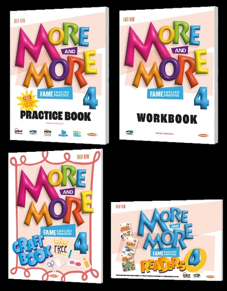 More And More 4.Sınıf English Practice + Work + Craft Book + Readers Eğitim Seti ürün görseli 1