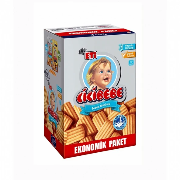 Cicibebe Bebek Bisküvisi Ekonomik Paket 1000 gr (5 ADET) ürün görseli 1