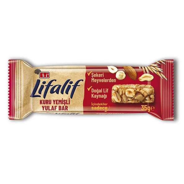 Lifalif Kuru Yemişli Yulaf Bar 35 Gr (5 ADET) ürün görseli 1