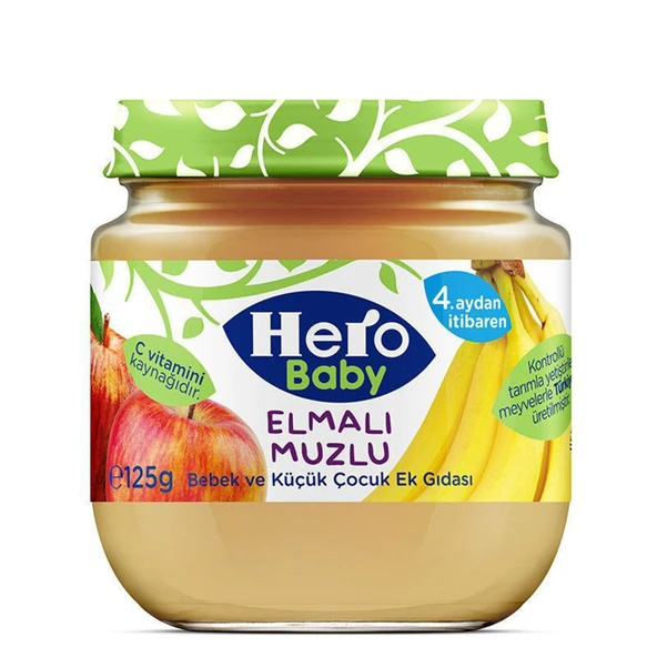 Elmalı Muzlu Kavanoz Mama 125 gr (5 ADET) ürün görseli 1