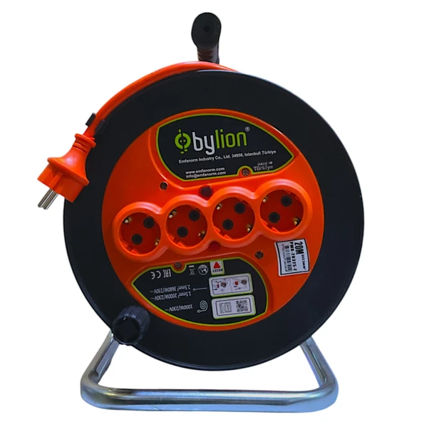 Bylion Seyyar Makara Kablo 3x2.5mm 20mt Pmk20325f ürün görseli 1