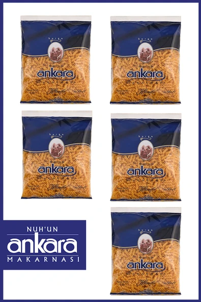 Nuh'un Ankara Burgu Makarna 500 gr x 5 Adet ürün görseli 1