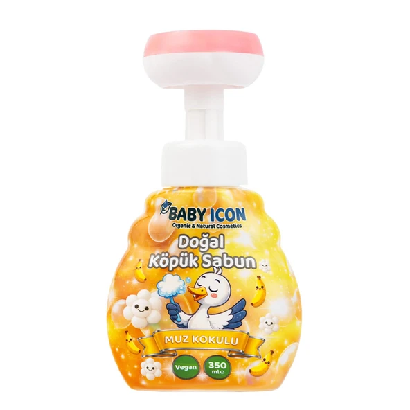 Baby İcon Doğal köpük sabun çiçek form muzlu 350 ml (4 ADET) ürün görseli 1