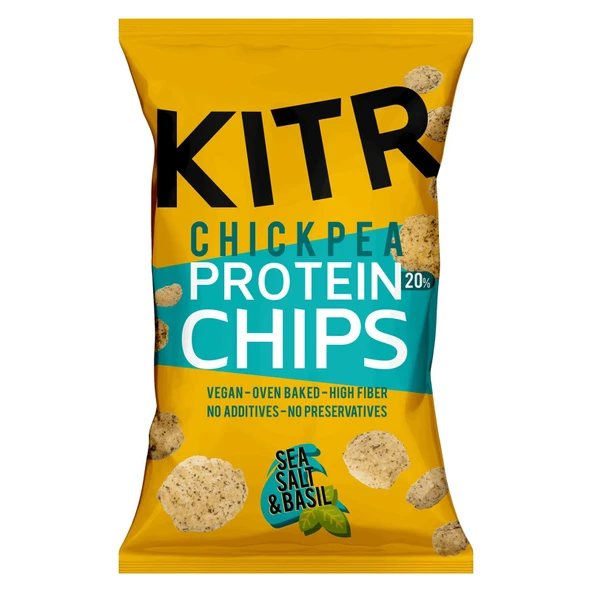 KITR Yüksek Protein Nohut Cipsi Deniz Tuzu & Fesleğen (3 ADET) ürün görseli 1