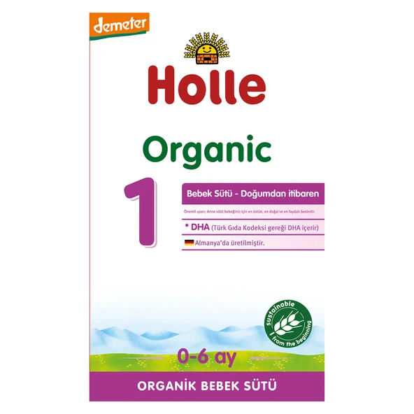 1 Organik Bebek Sütü 400 gr 0-6 Ay (5 ADET) ürün görseli 1