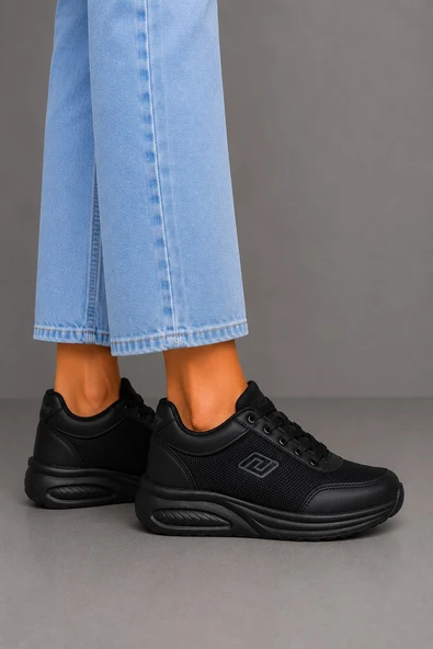 Celira Prl Siyah Anorak Kadın Sneaker Spor Ayakkabı 724 ürün görseli 1