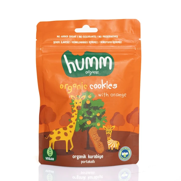 Organik Vegan Portakal Kurabiye 55 gr (5 ADET) ürün görseli 1