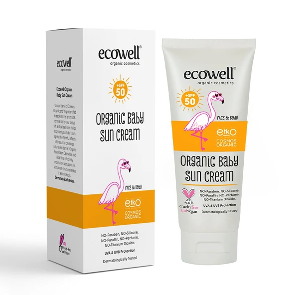 Organik Bebek Güneş Kremi SPF 50 + 110 GR (3 ADET) ürün görseli 1