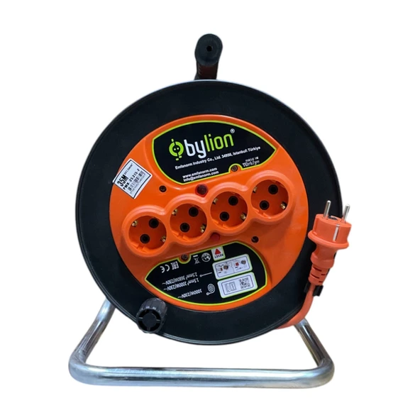 Bylion Seyyar Makara Kablo 3x1.5mm 35mt Pmk35315f ürün görseli 1
