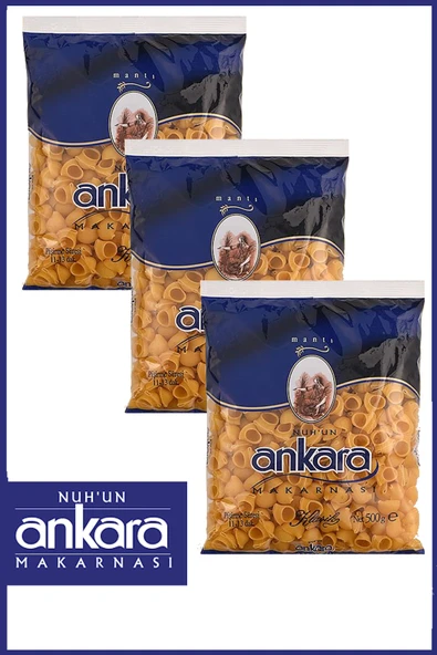 Nuh'un Ankara Mantı Makarna 500 gr x 3 Adet ürün görseli 1