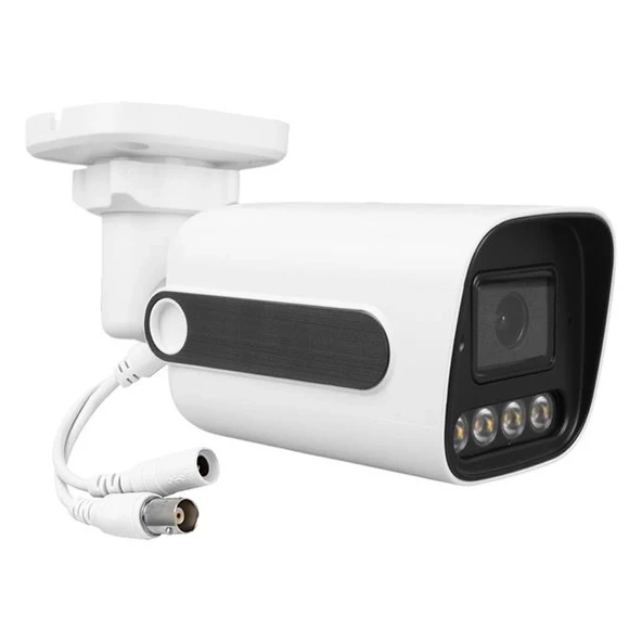 Plato PL-29098 5MP 2.8MM 4 Warmled Fullcolor Plastik Kasa AHD Analog Bullet Güvenlik Kamerası ürün görseli 1
