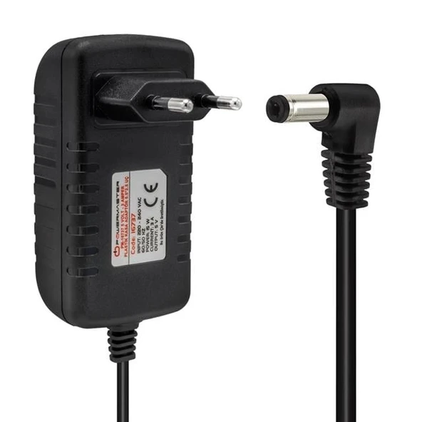 Powermaster PM-16737 5 Volt - 3 Amper 5.5*2.5 Mm Uçlu Plastik Kasa Adaptör ürün görseli 1