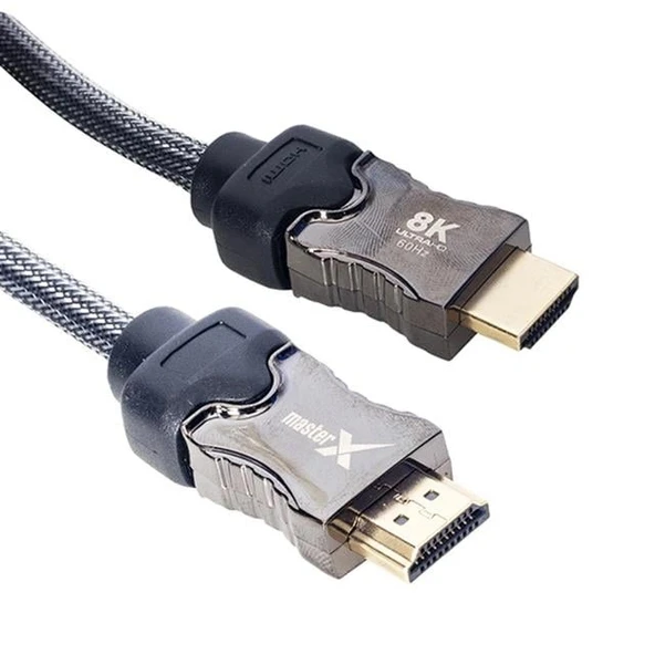 MasterX MX-18938 Örgülü 60Hz Ultra HD 1.5 Metre Örgülü 8K HDMI Kablo ürün görseli 1