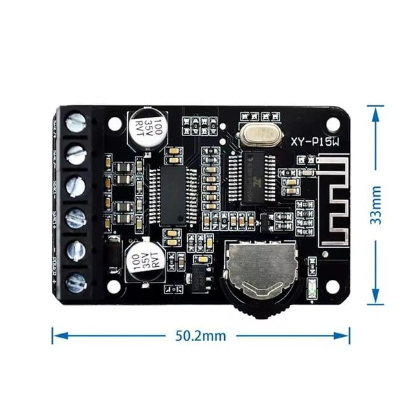 Powermaster XY-P15W Bluetooth Amfi Modülü Amplifikatör Devresi - Resim 2