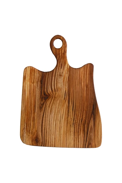 Doğal Masif Ahşap Sunum ve Kesme Tahtası (39 cm x 29 cm) ürün görseli 1