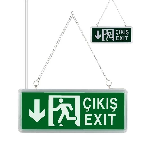 ZMR ZMR-670/Y.02 3W Yukarı-Aşağı Yön Acil Çıkış Yönlendirme Tabelası - Lambası (38X30X36Mm) ürün görseli 1