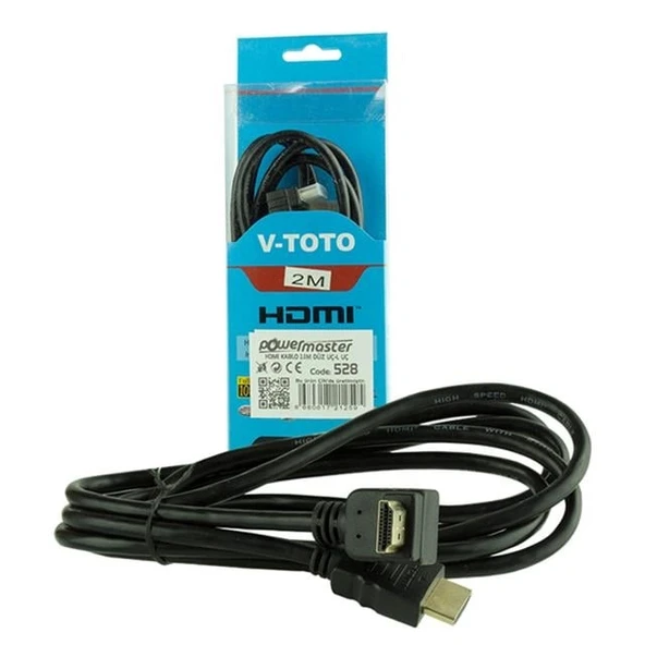 Powermaster PM-528 Siyah 1.5 Metre L Uçlu HDMI Kablo ürün görseli 1