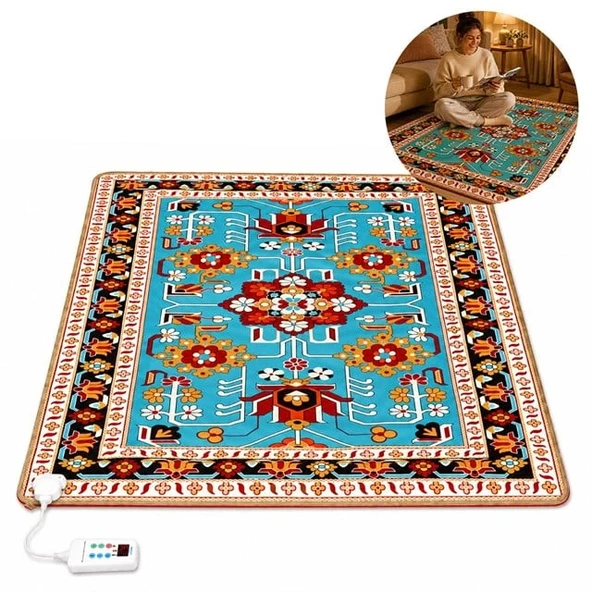 Sunup TY-2*2 1599W 200x200cm Isıtmalı Pad Halı - Dijital Termostatlı Karbon Kristal Teknolojisi ürün görseli 1