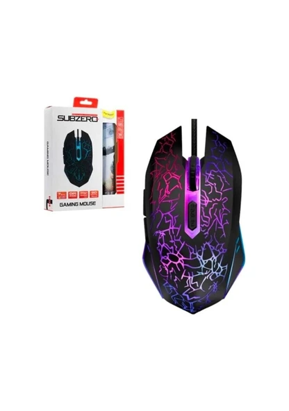 Subzero SBZ369-60 Kablolu Optik Oyuncu Mouse Siyah ürün görseli 1