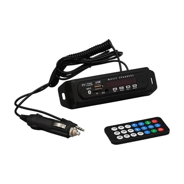 Magicvoice USB-400 Araba Çakmaklık Girişli Bluetooth/USB/TF/FM Destekli MP3 Çalar Modülü ürün görseli 1