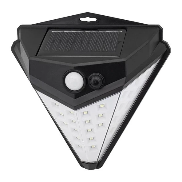 Powermaster T-1622 Güneş Enerjili Hareket Sensörlü Solar Duvar Lambası 180° ürün görseli 1