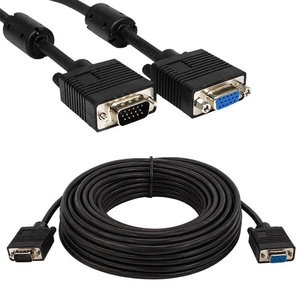Narita HD15P Erkek/Dişi 15 Pin 30 Metre VGA Görüntü Uzatma Kablosu ürün görseli 1