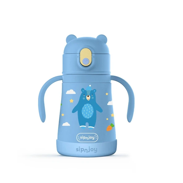 - SippyPals Çocuk Su Termosu | 360 ml - Koyu mavi (2 ADET) ürün görseli 1