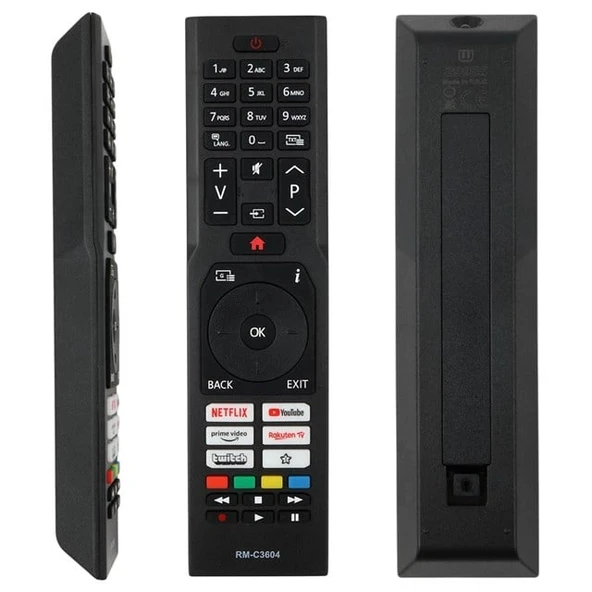 Jvc HJC123 RM-C3604 Netflix-Youtube-Prime Video Tuşlu Lcd-Led Tv Kumanda ürün görseli 1