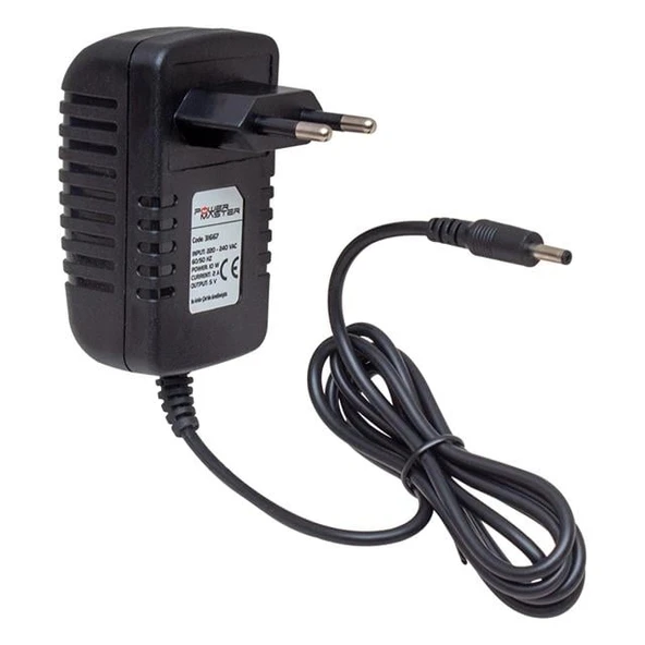 Powermaster PM-31667 5 Volt - 2 Amper 3.5*1.35 Mm Uçlu Plastik Kasa Priz Tipi Adaptör (Android Box İçin) ürün görseli 1