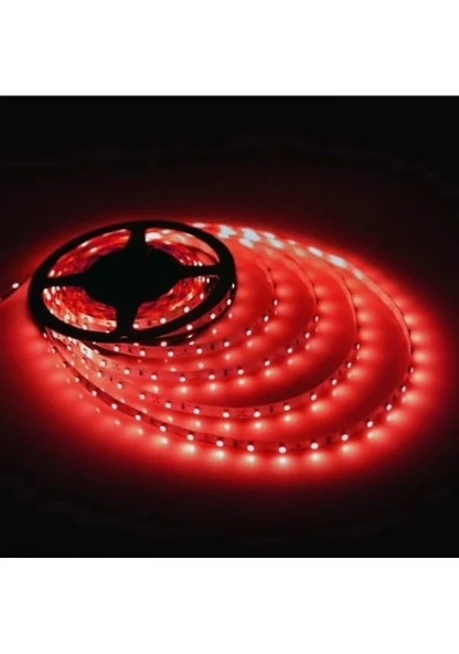 Ledwell 5050-3 İç Mekan 60 Led 5mt Kırmızı Şerit Led ürün görseli 1