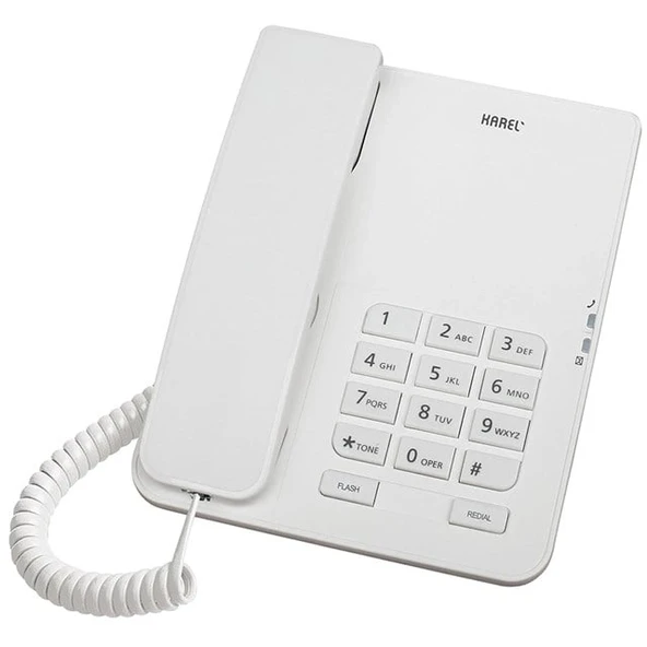Karel TM-140 Kablolu Ekransız Krem Masaüstü Telefon ürün görseli 1