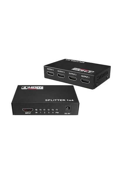 FULLY G-538G 1.4V 1080P 4 PORT HDMI SPLITTER DAĞITICI ürün görseli 1