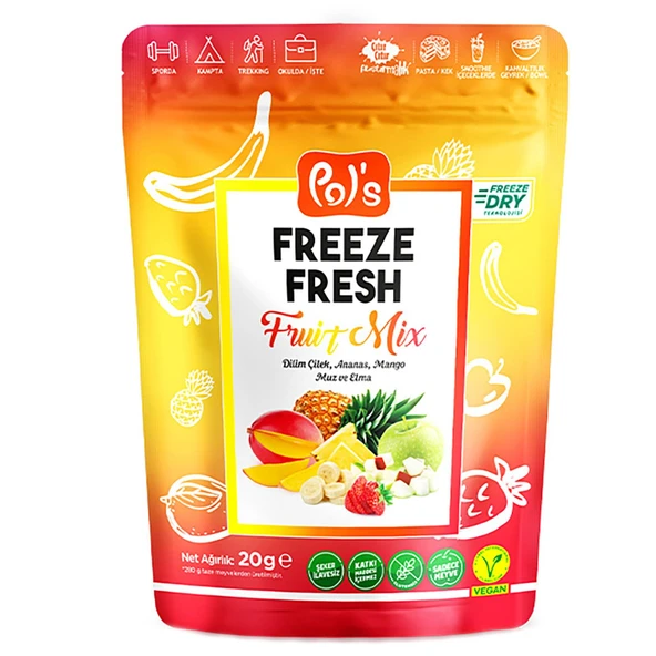 Pols Freeze Fresh Fruit Mix 20G (2 ADET) ürün görseli 1