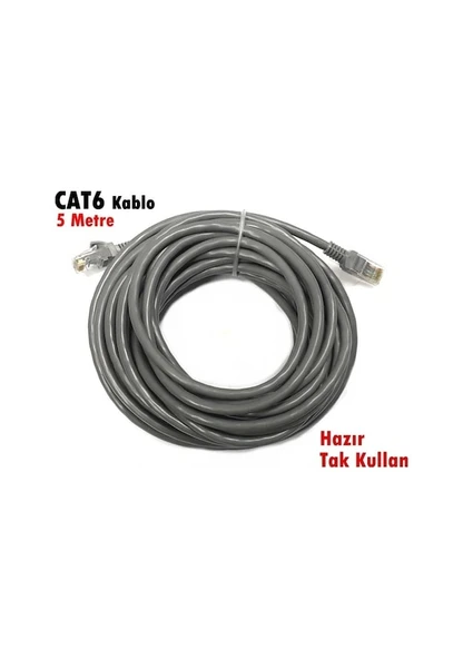 Fully 5Metre Cat6 Kablo Hazır Fişli - ürün görseli 1