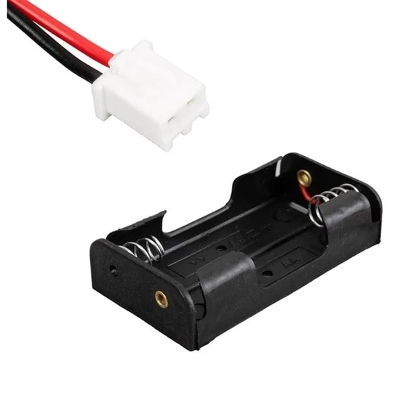 Powermaster IC-233A Plastik Siyah AA 2'li Pil Yuvası ürün görseli 1
