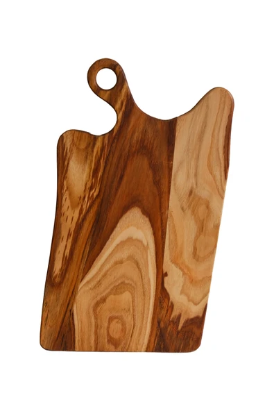 Doğal Masif Ahşap Sunum ve Kesme Tahtası (47 cm x 26 cm) ürün görseli 1